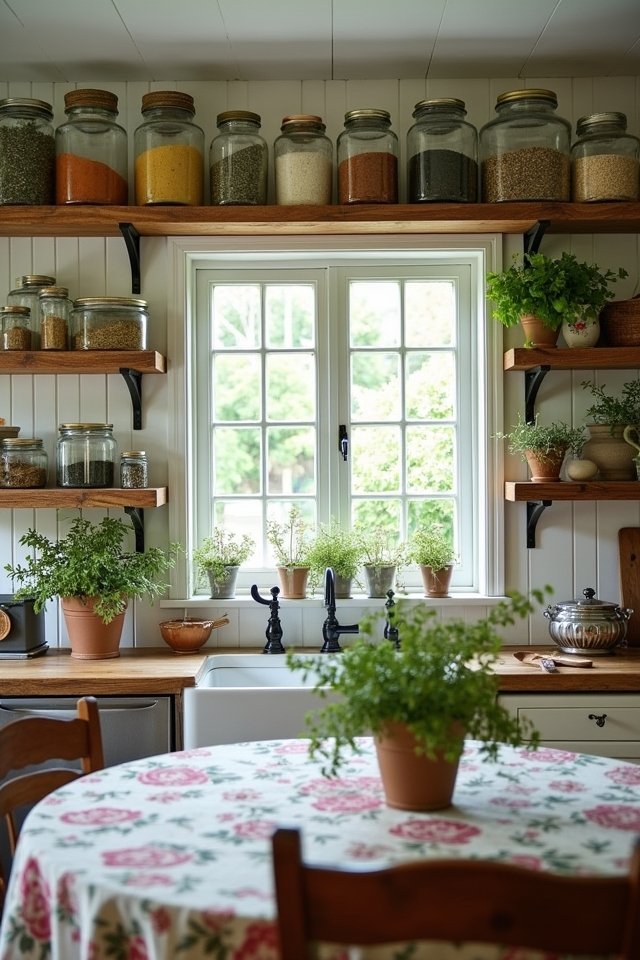 whimsical mason jar organization