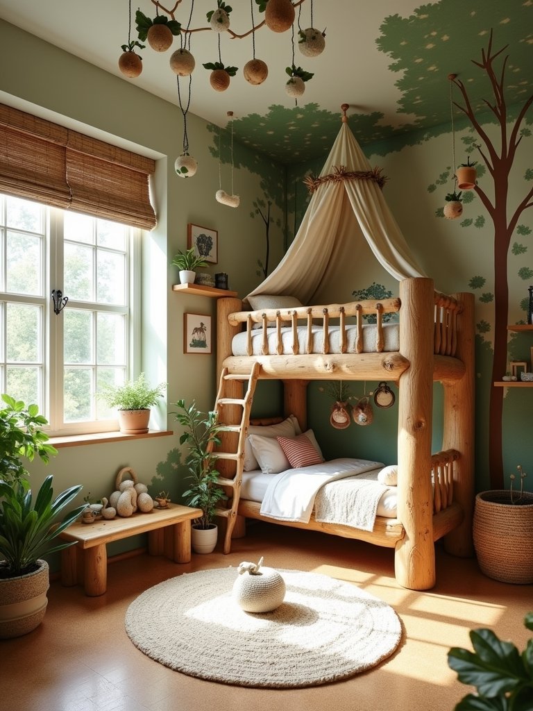 whimsical nature inspired bedroom decor