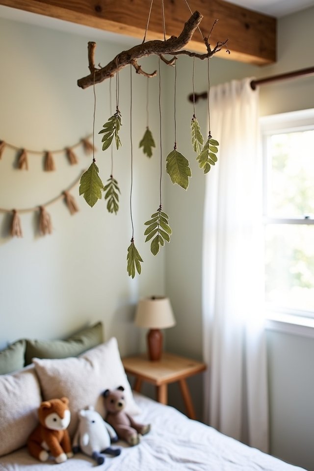 whimsical nature themed mobile creation