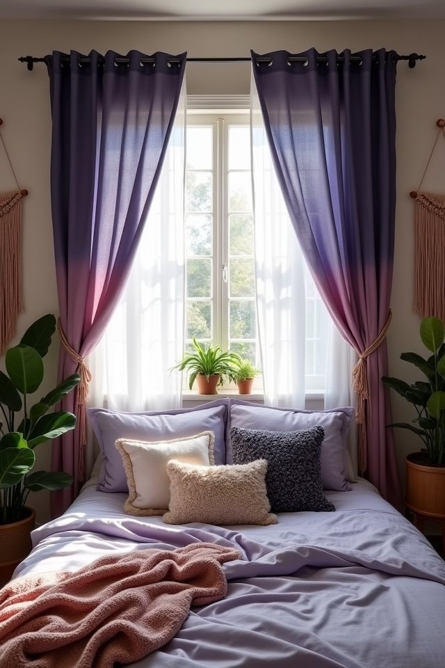 whimsical ombre bedroom effects