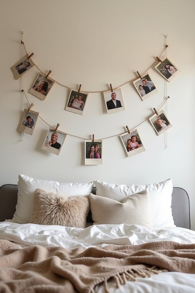 whimsical photo display idea