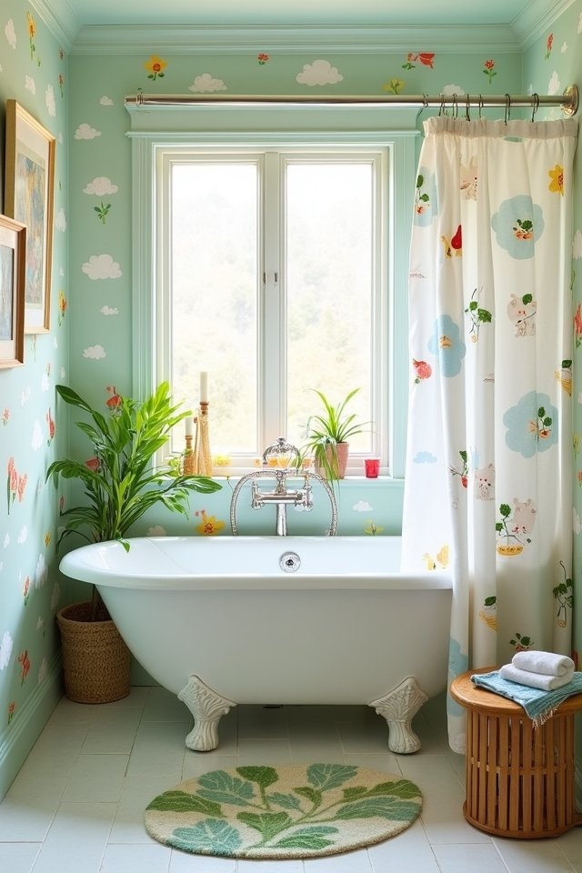 whimsical serene bathroom designs