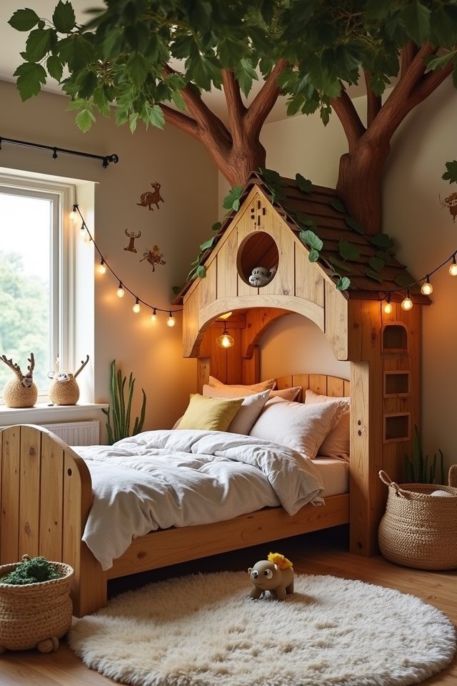 whimsical treehouse bed adventure