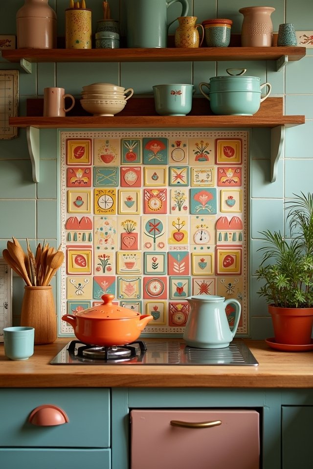 whimsical vibrant tile designs