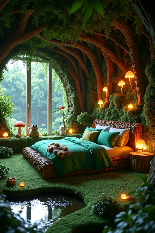 whimsical woodland bedroom makeover