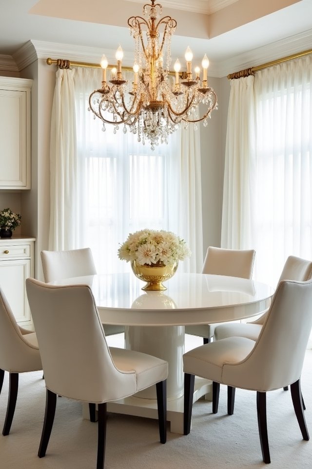 white and gold elegance