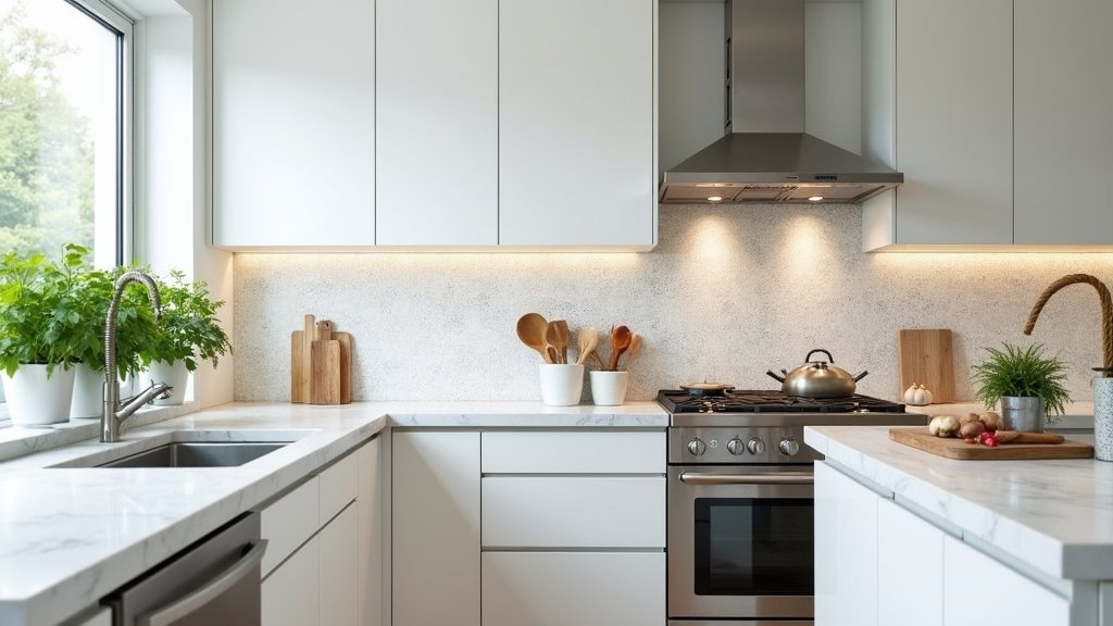 white kitchens with backsplashes