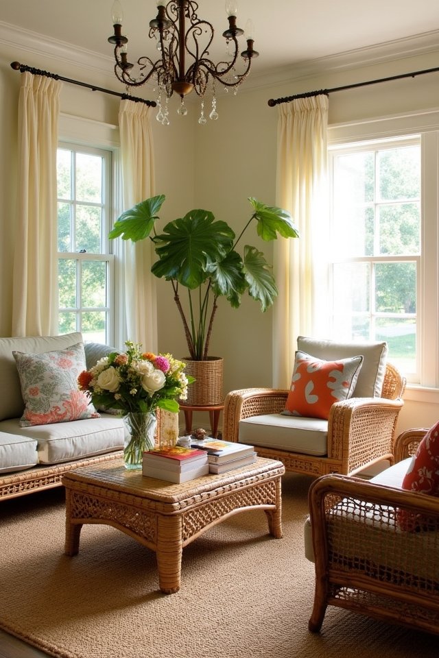 wicker and rattan charm