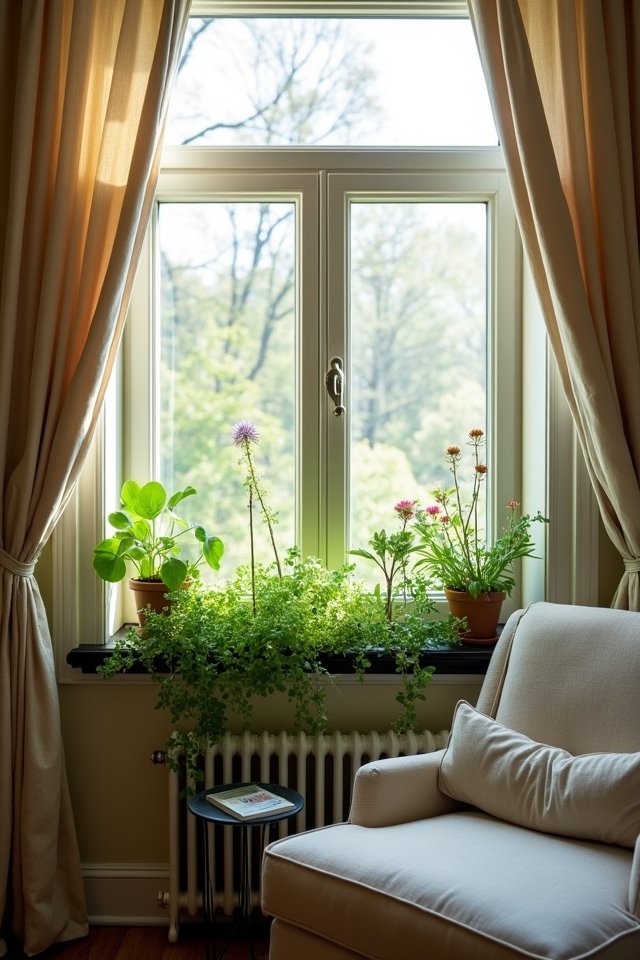 window sill garden transformation