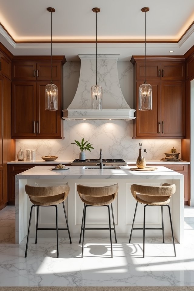 wood and marble harmony