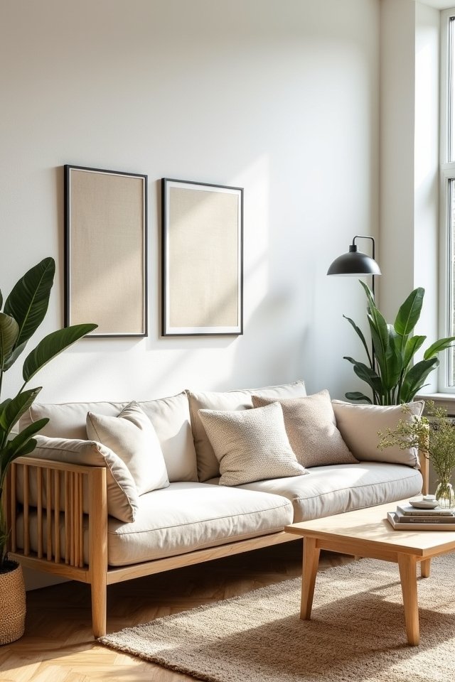wooden accents enhance coziness