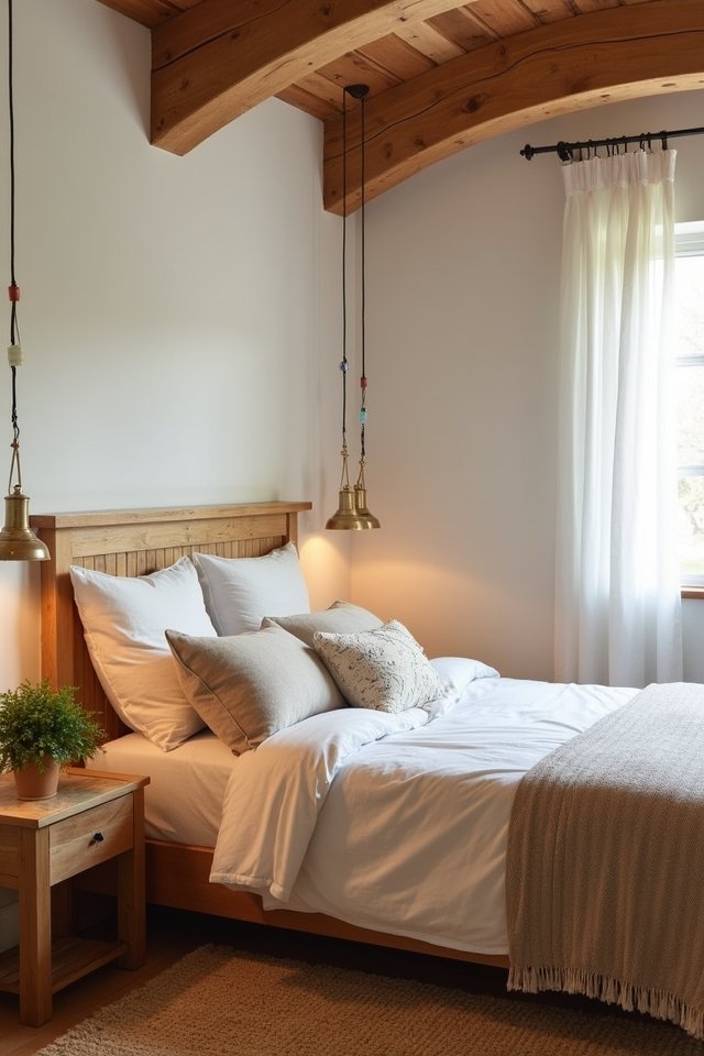 wooden accents for tranquility