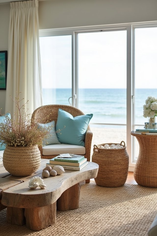 woven accessories for coastal charm