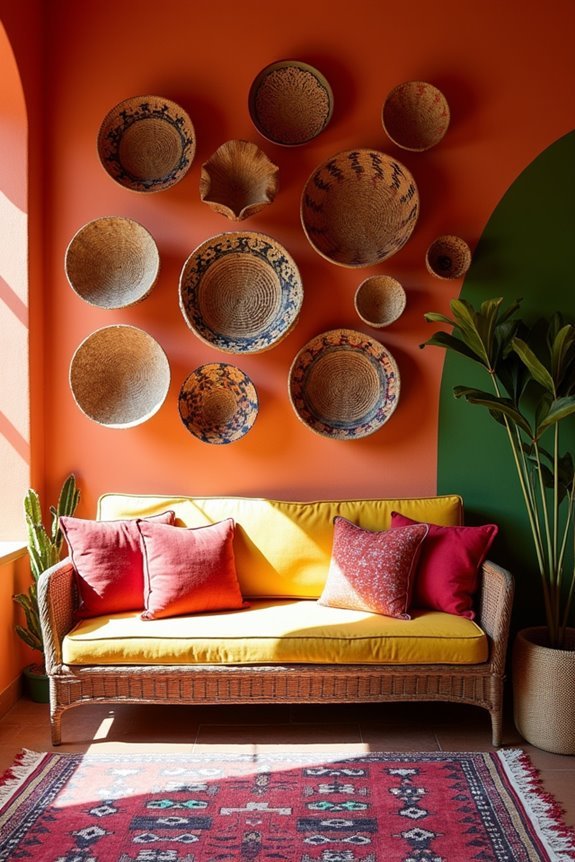 woven baskets for decor