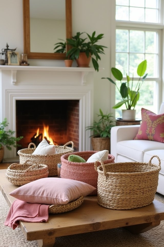 woven baskets for organization