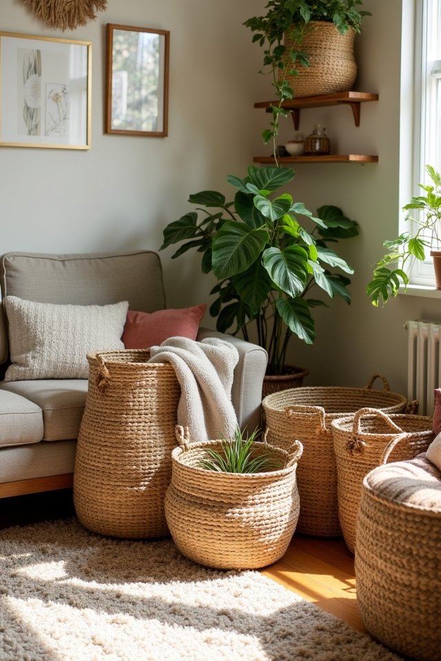 woven baskets for organization