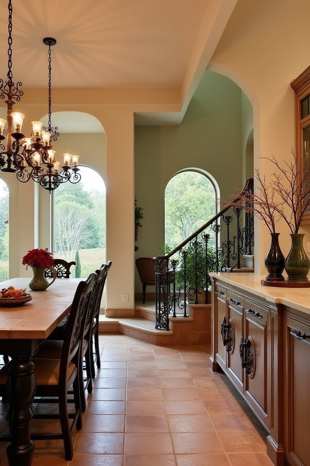 wrought iron kitchen elegance