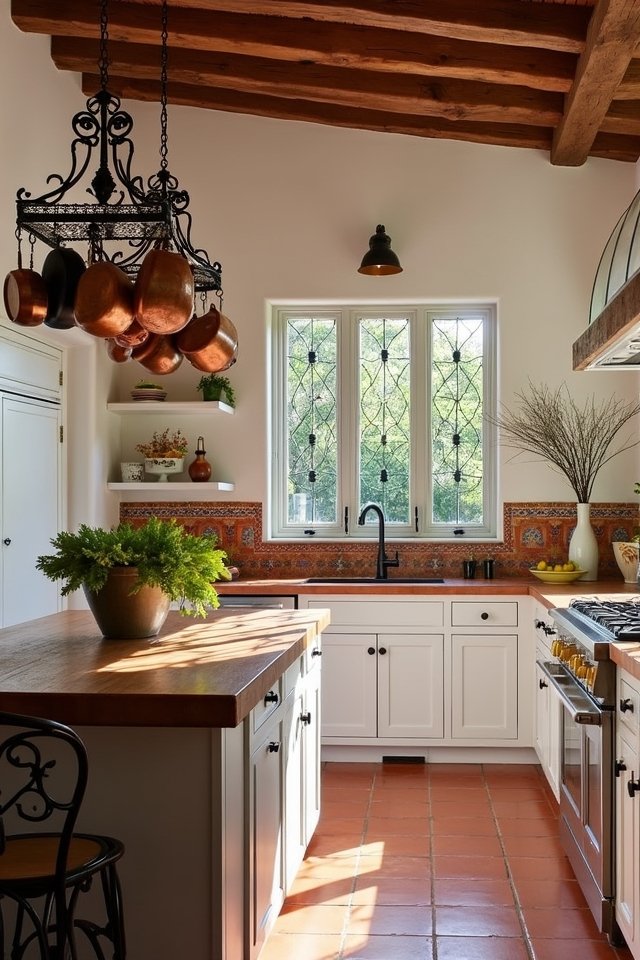 wrought iron kitchen elegance