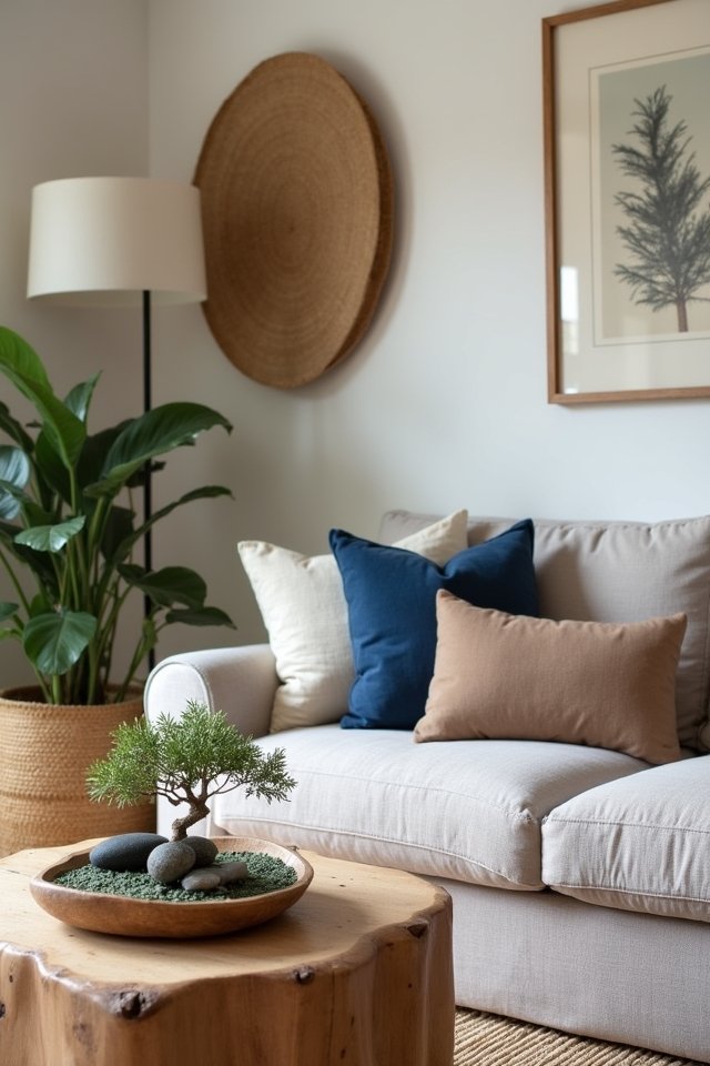 zen inspired living room decor