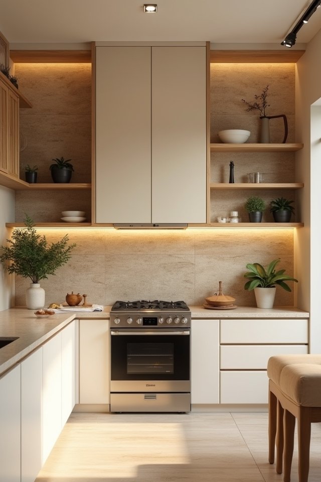 zen inspired tranquil kitchen design