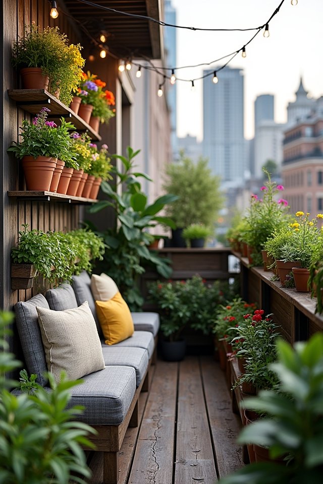 maximize balcony garden space