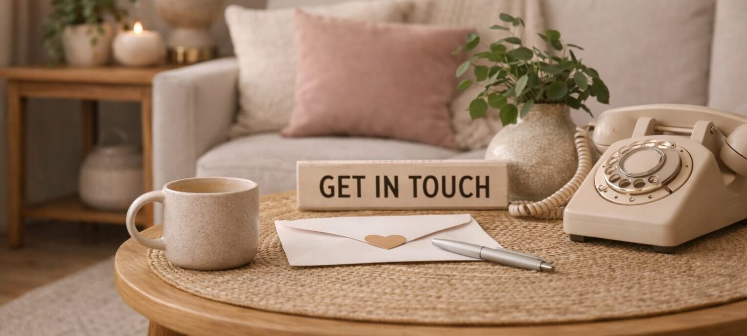 Living Room Get in touch tag